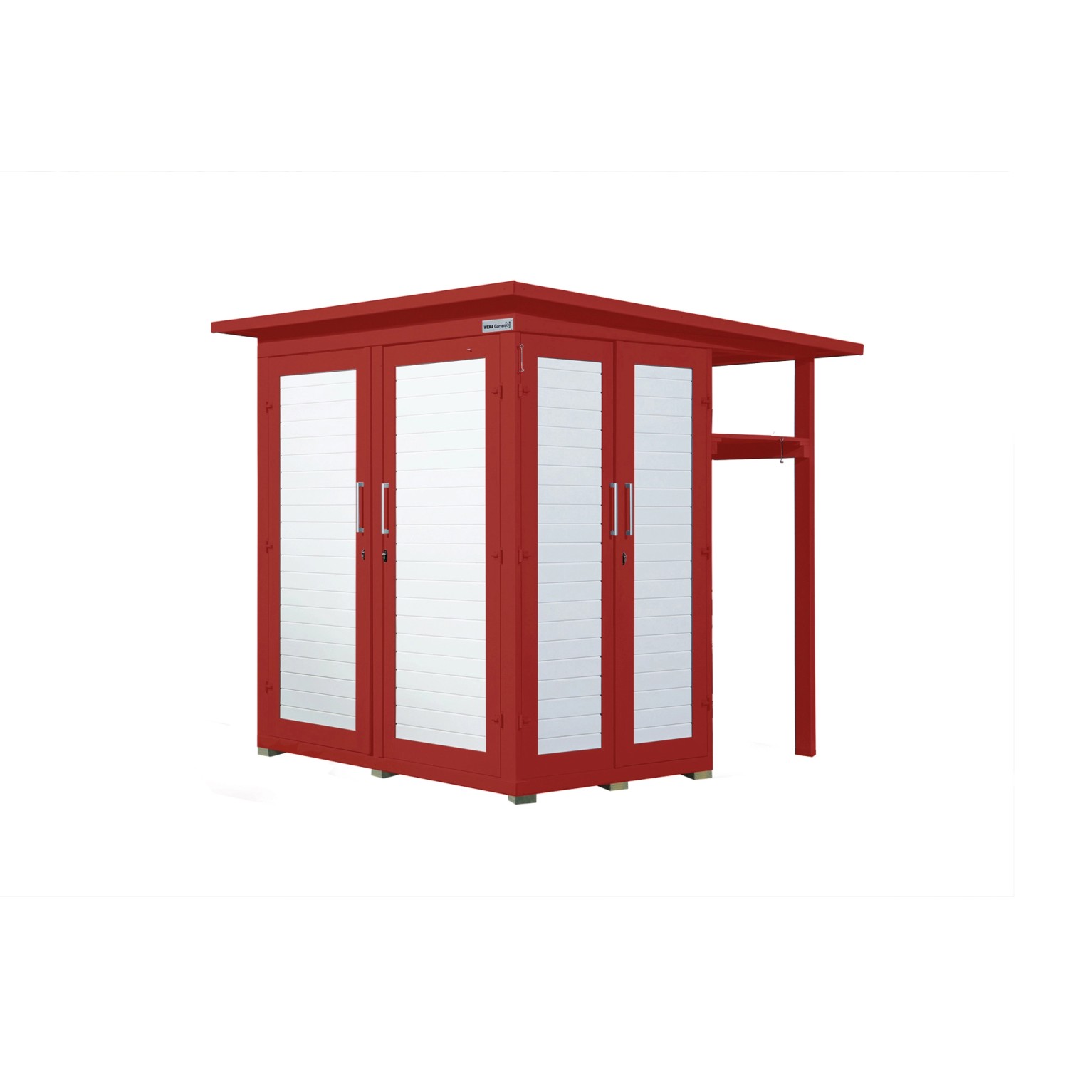 Weka Garten Q Multi Schwedenrot 200 cm x 200 cm