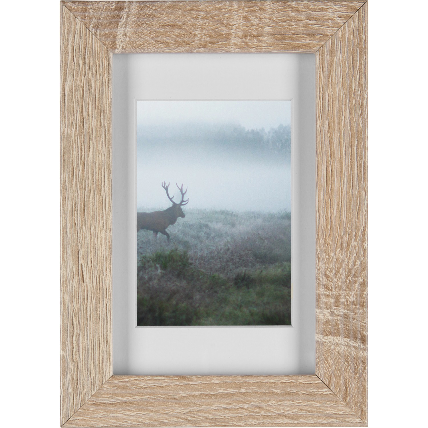 MDF-Bilderrahmen Breit Eiche Gekälkt 10 cm x 15 cm