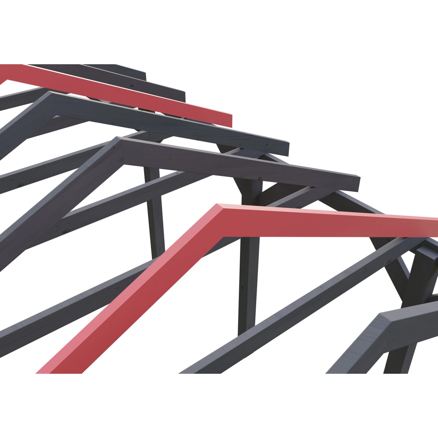 Skan Holz Schneelasterhöhung auf 3 kN/m² 430 cm x 750 cm für Carport Schiefergr