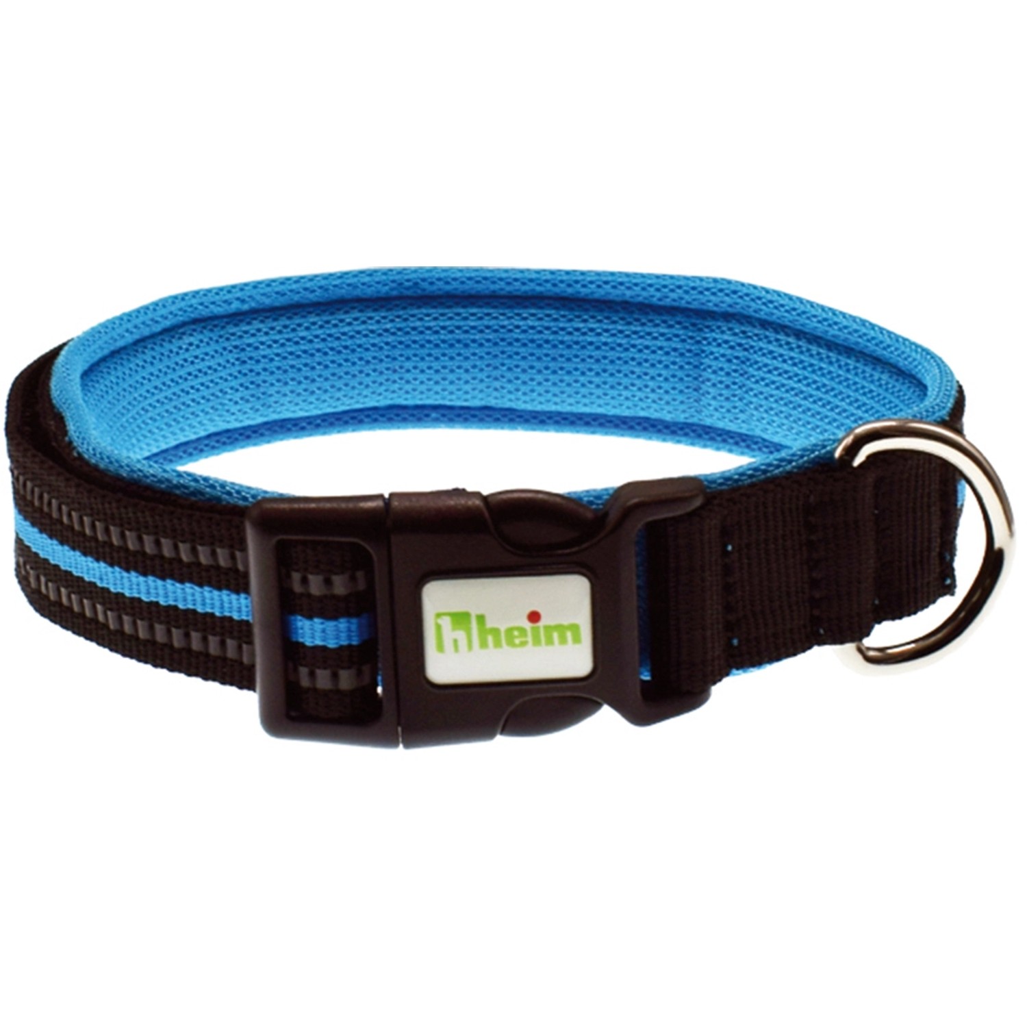 Heim Hundehalsband Signal reflektierend Gr. S Breite 20 mm Länge 38 - 44 cm Blau