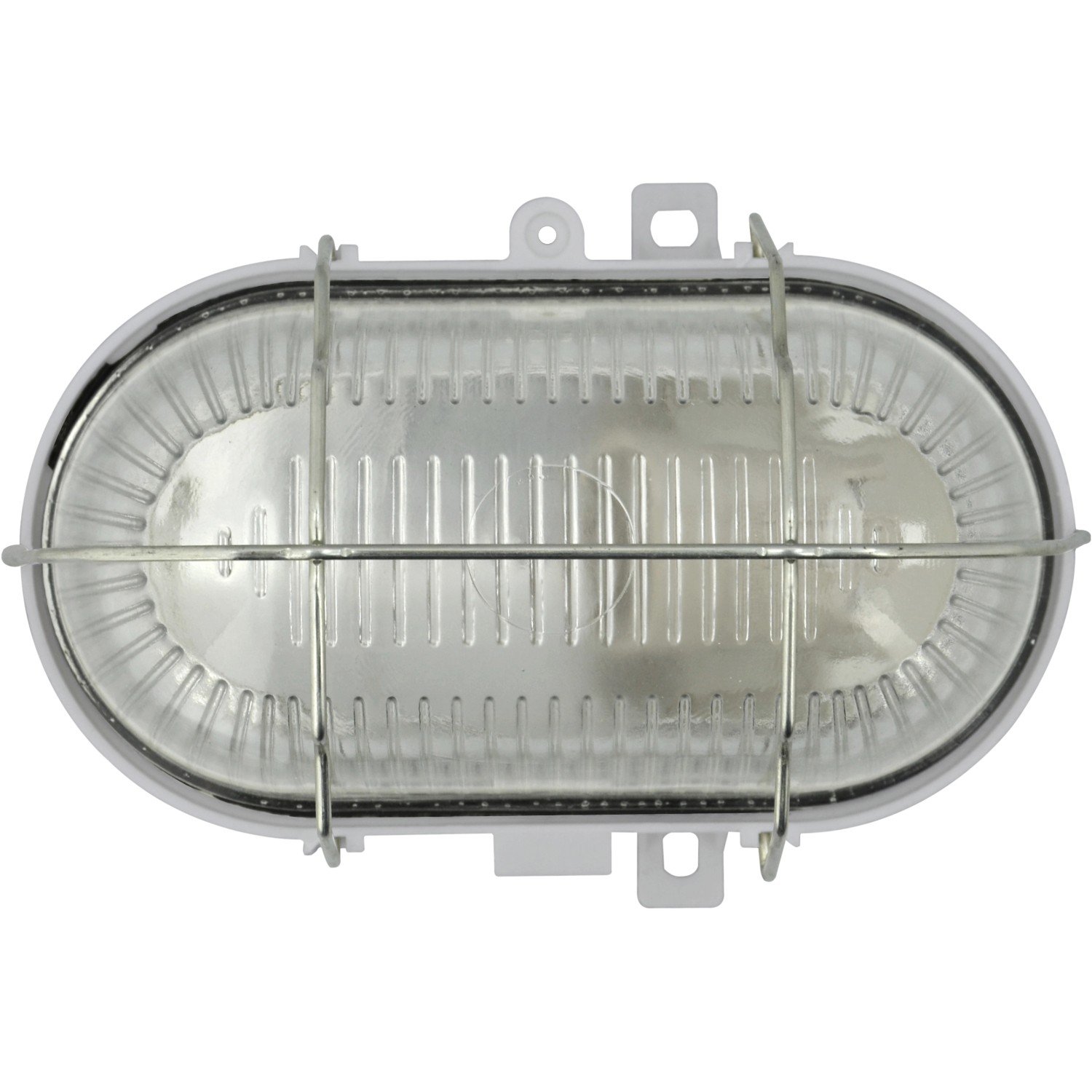 e2 elektro LED-Ovalleuchte mit Drahtkorb Grau 17,5 cm 12,5 cm x 11 cm