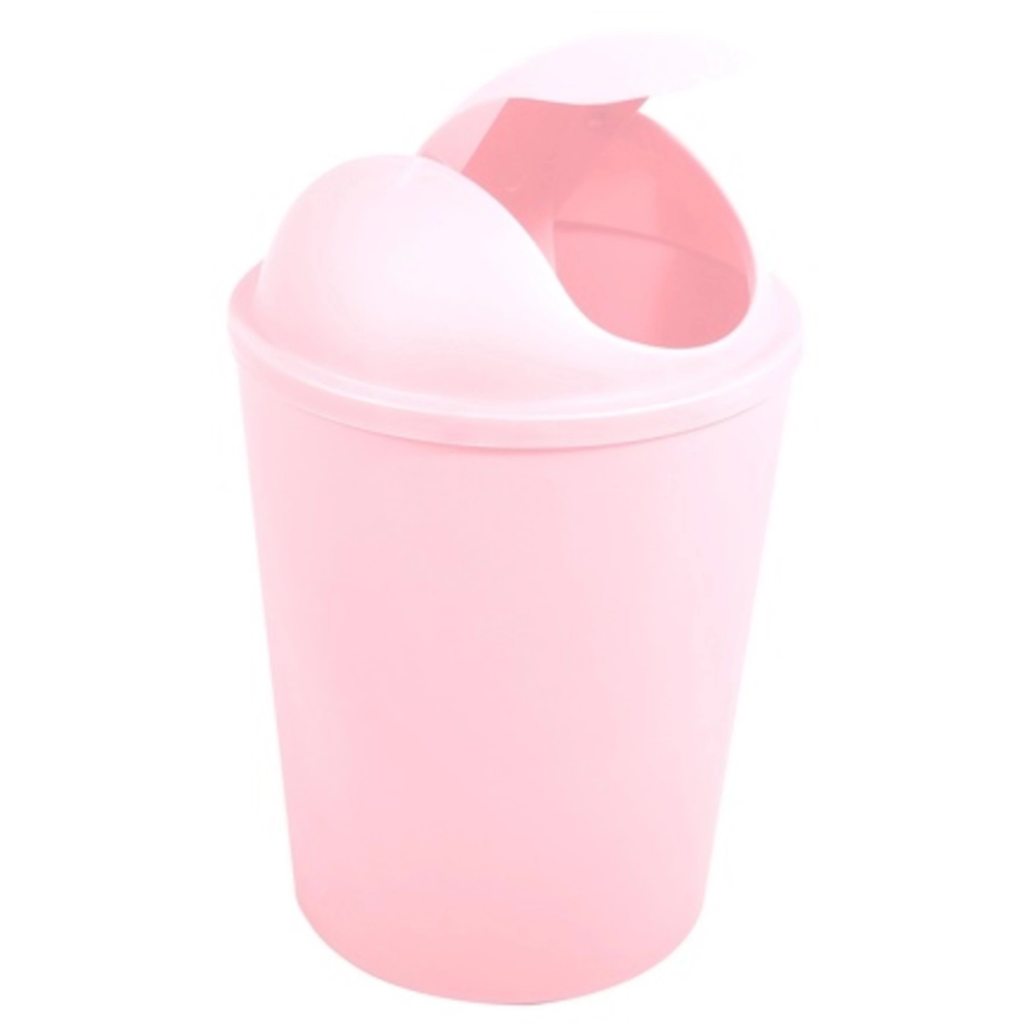 MSV Mülleimer mit Schwingdeckel Ako 5,5 l Pastellrosa