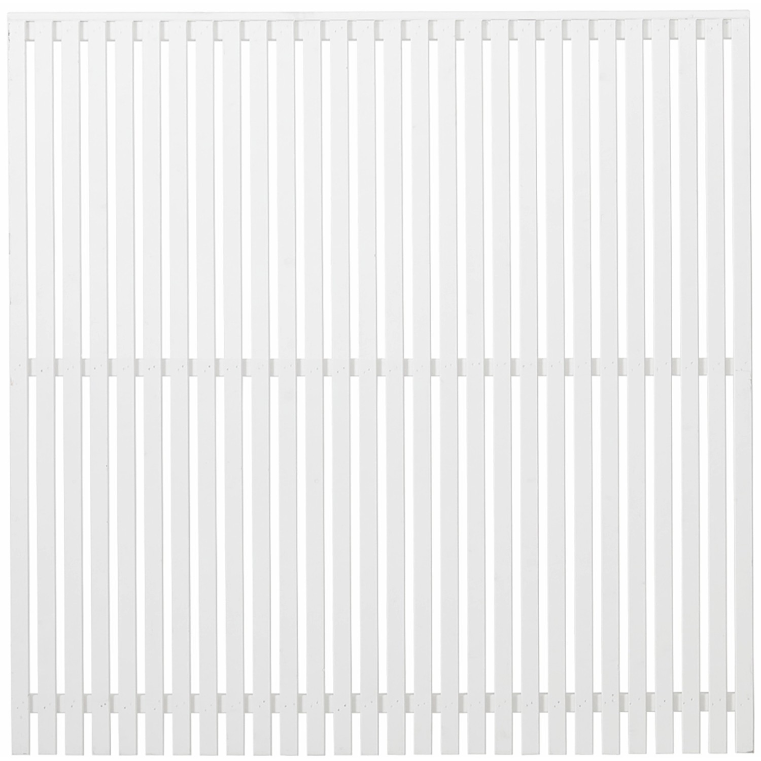 Plus Holz Sichtschutzzaun Sendai Nadelholz Weiß 180 cm x 180 cm