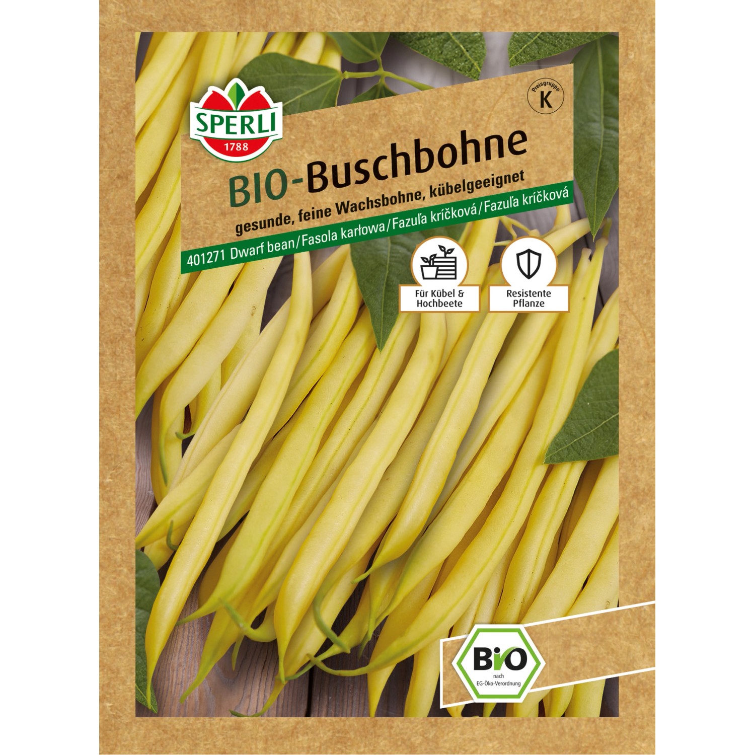 Sperli BIO Buschbohne Dior
