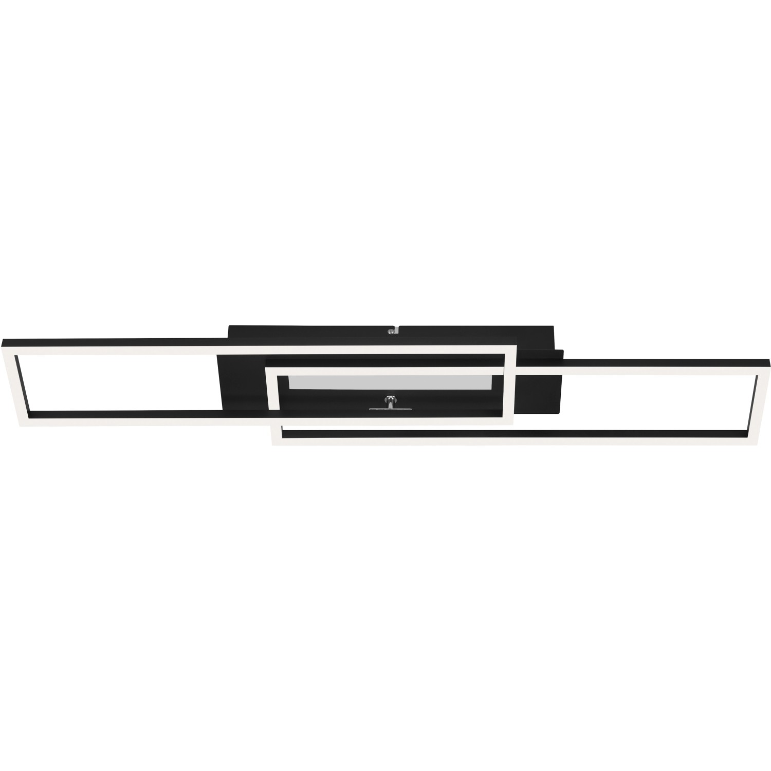 Brilo LED-Deckenleuchte Frame Mid Schwarz