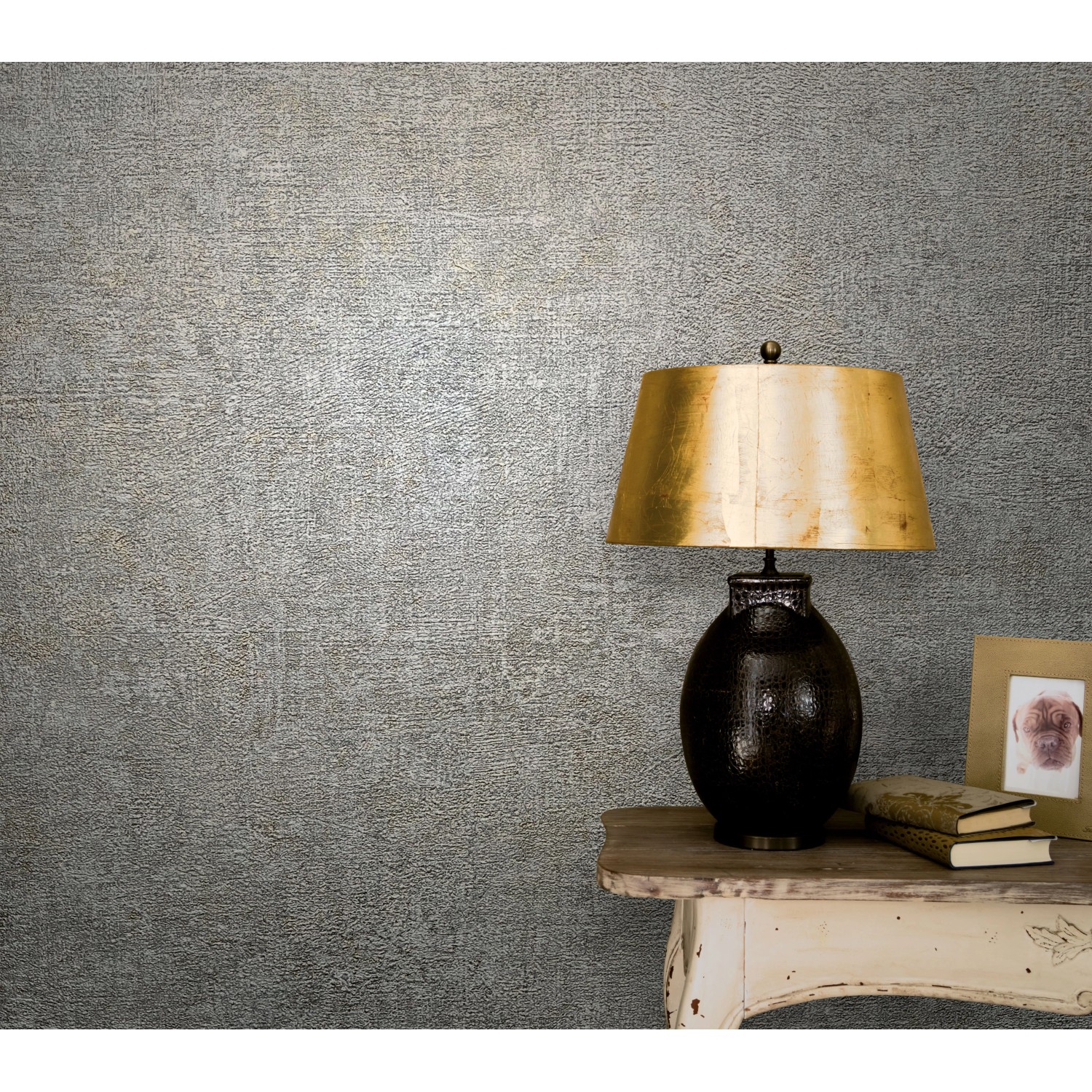 Marburg Vliestapete Vintage Deluxe Roststruktur Grau FSC®