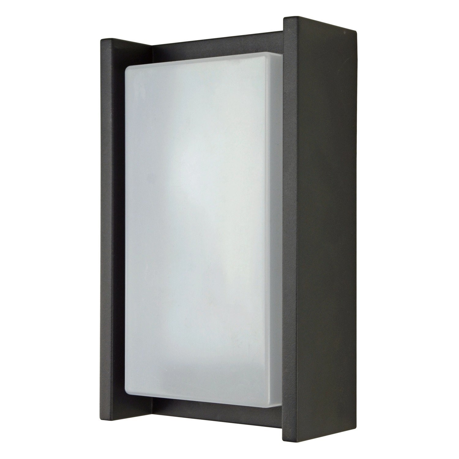 E2 Elektro Wandleuchte Cetus Anthrazit 24 cm x 7 cm x 14,5 cm