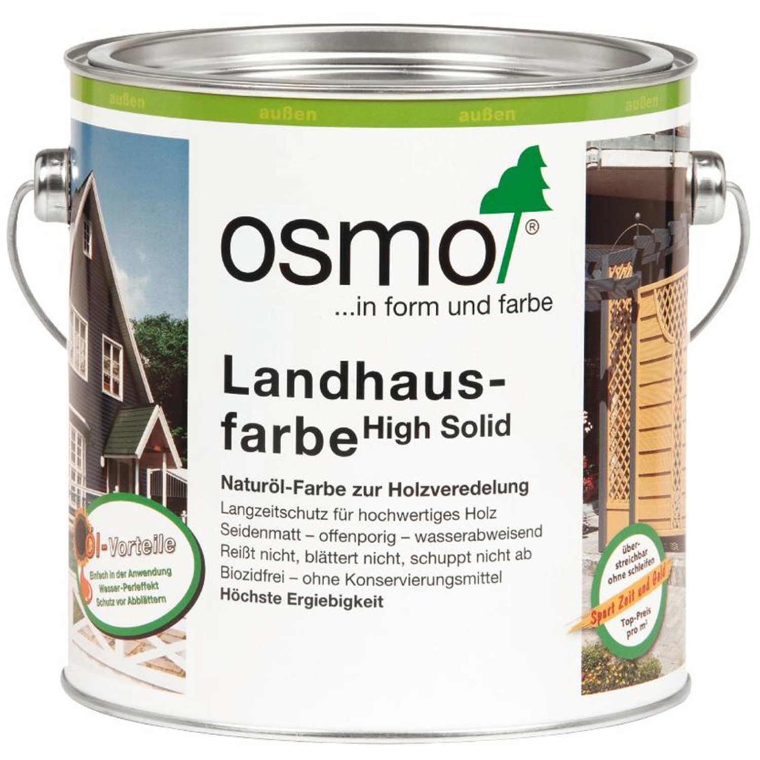 Osmo Landhausfarbe Nordisch Naturölbasis Rot seidenmatt 2,5 l