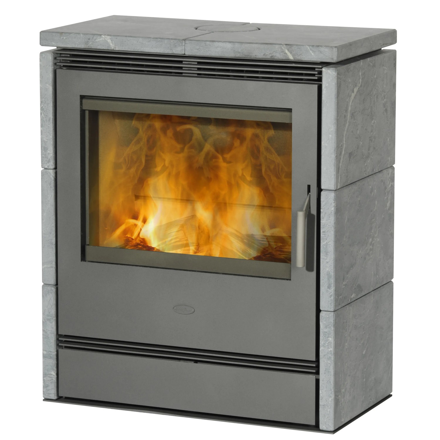 Fireplace Rönky Kaminofen Speckstein Schwarz 9,5 kW mit Automatik