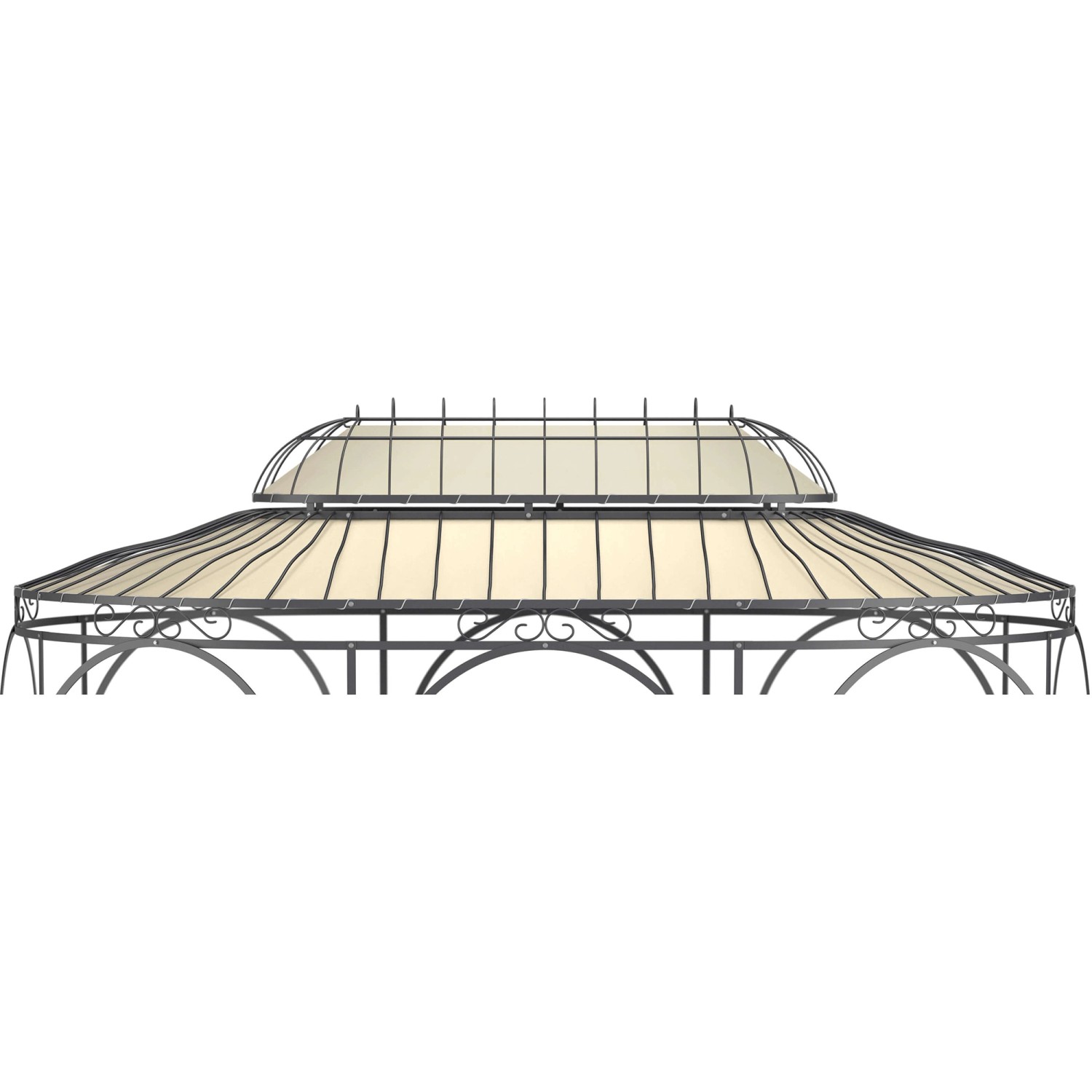 Eleo Sonnensegel Verona 440 cm x 285 cm für Pavillon Verona Ecru