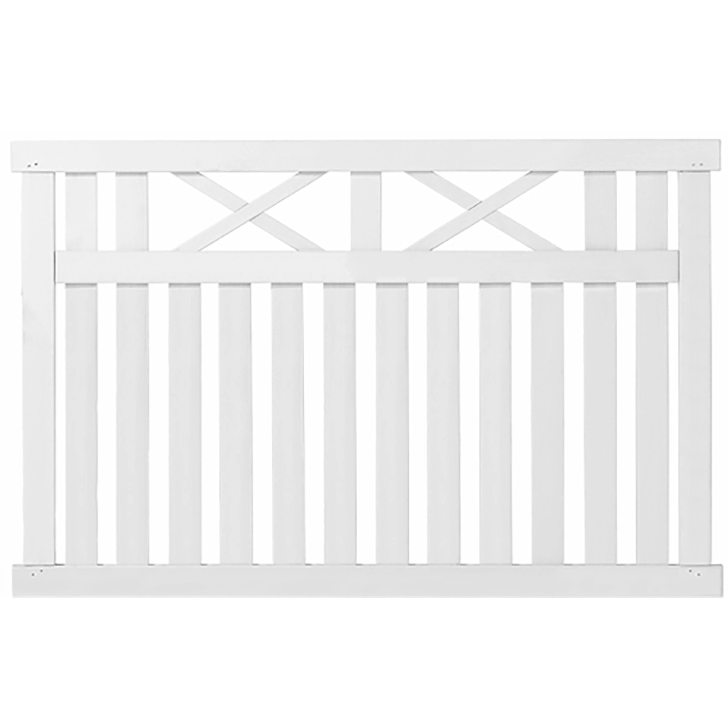 Plus Holz Vorgartenzaun Vinesse Nadelholz Weiß 150 cm x 96 cm