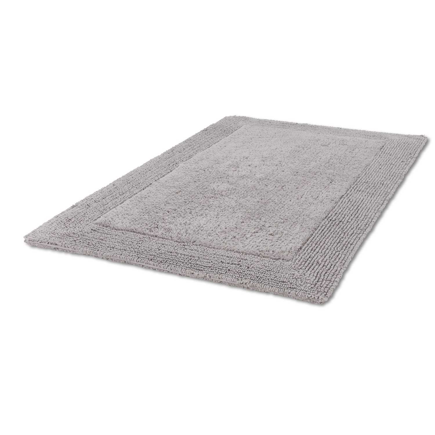 Schöner Wohnen Badteppich Bahamas 67 cm x 110 cm Bordüre Hellgrau