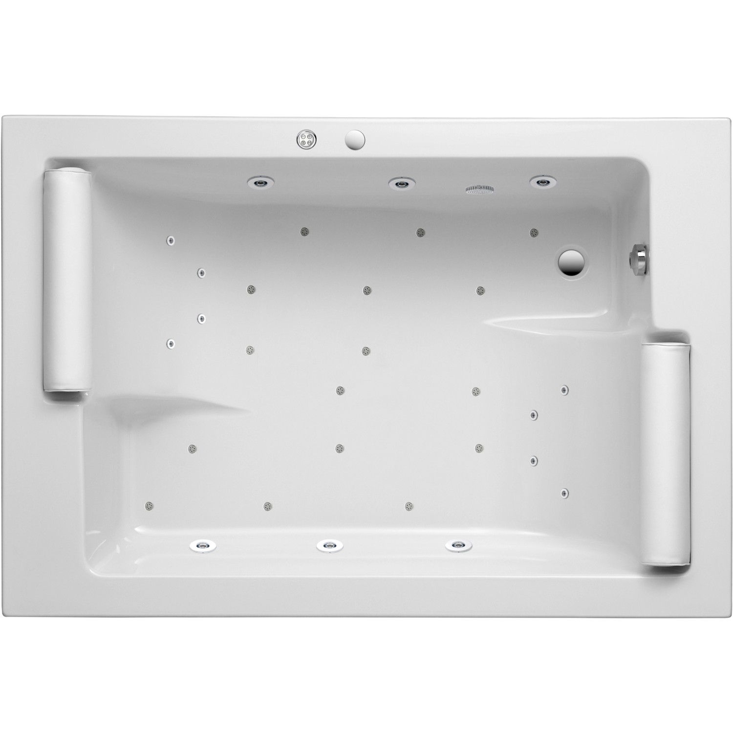 Ottofond Whirlpool Maharaja Premium 195 cm x 135 cm Weiß
