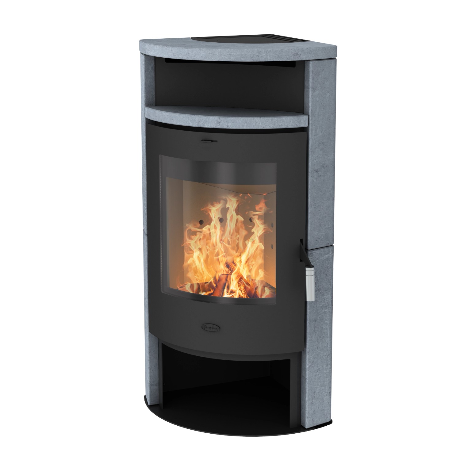Fireplace Samba Kaminofen Speckstein Schwarz 6 kW