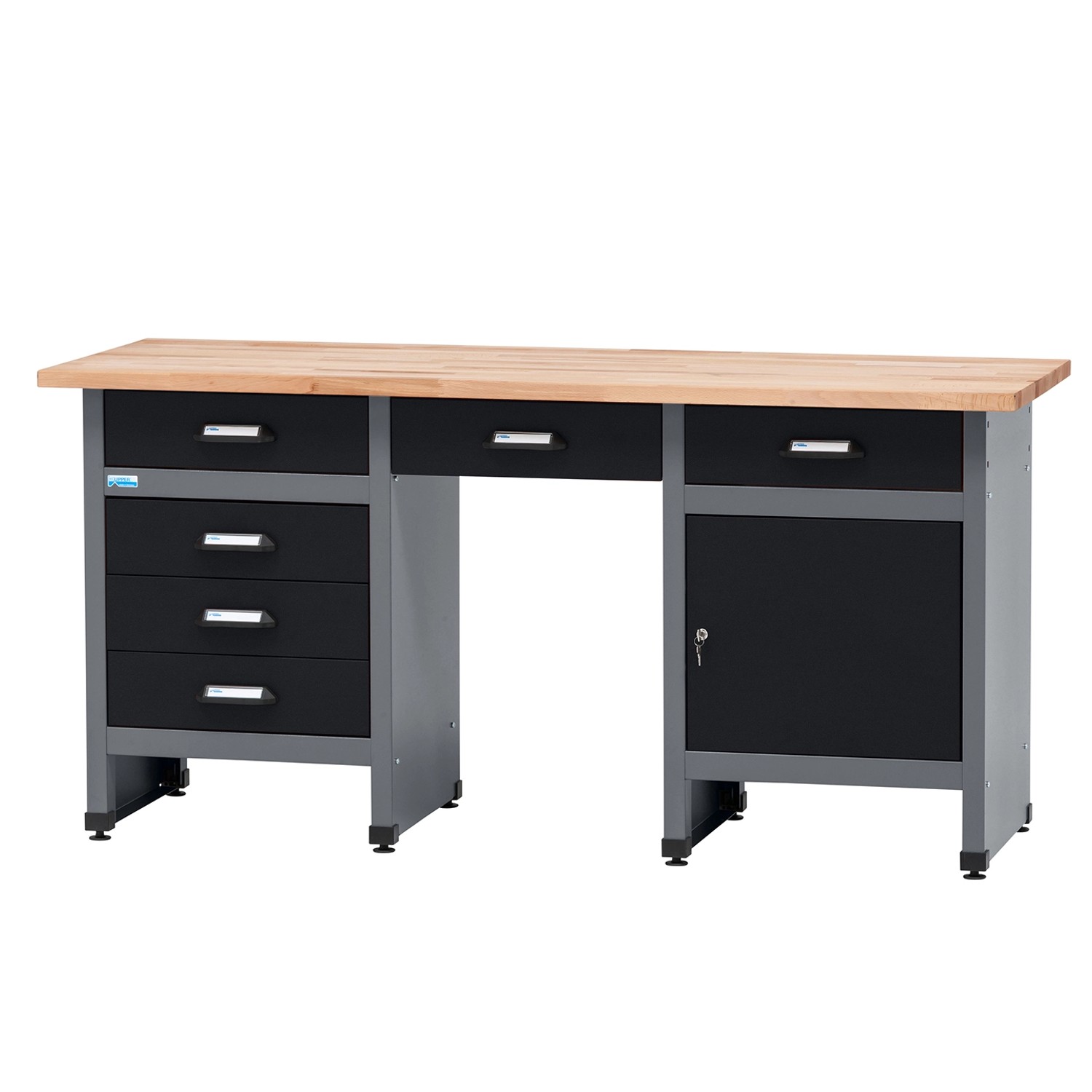 Küpper Werkbank-Komplett-Set 1,70 m Schwarz