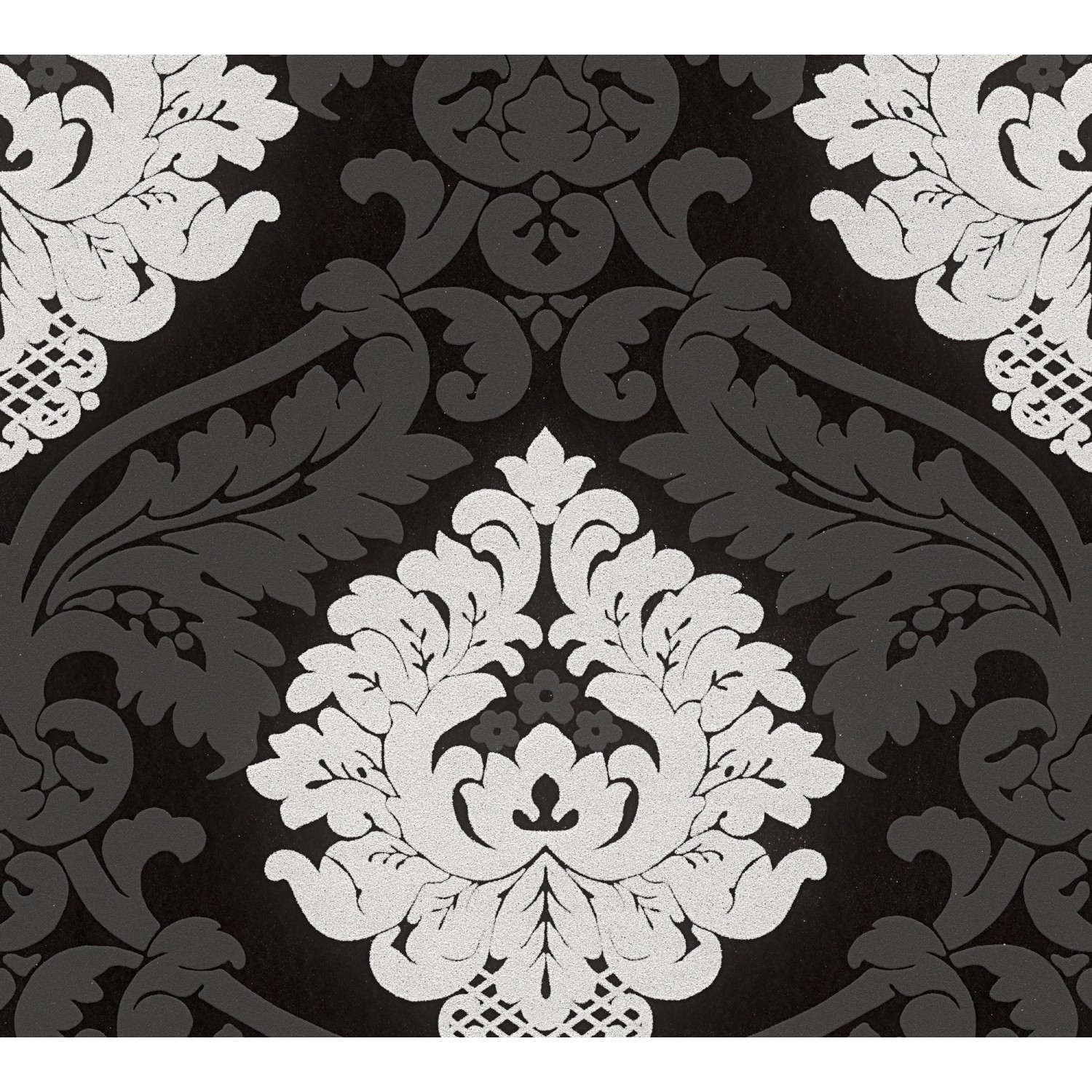 A.S. Création Vliestapete Bling Bling Ornament Schwarz-Weiß FSC®