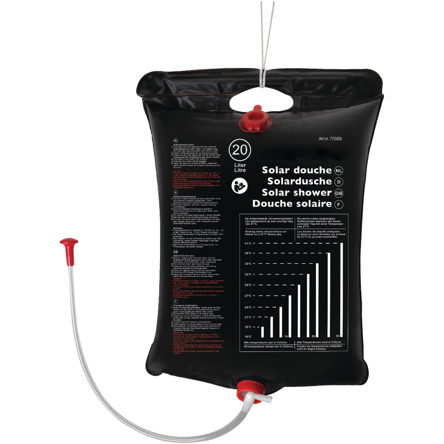 Cartrend Solardusche 20 Liter