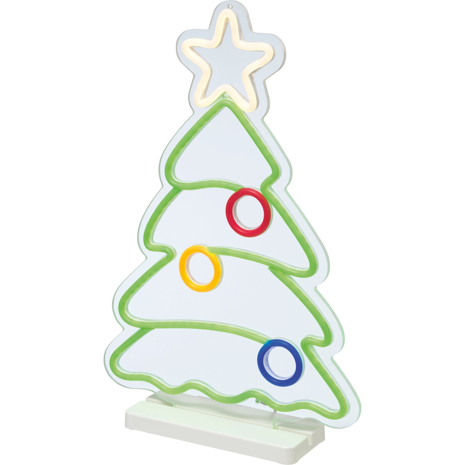 LED-Neonlicht Weihnachtsbaum 29,5 cm x 42 cm Multicolor 238 LEDs