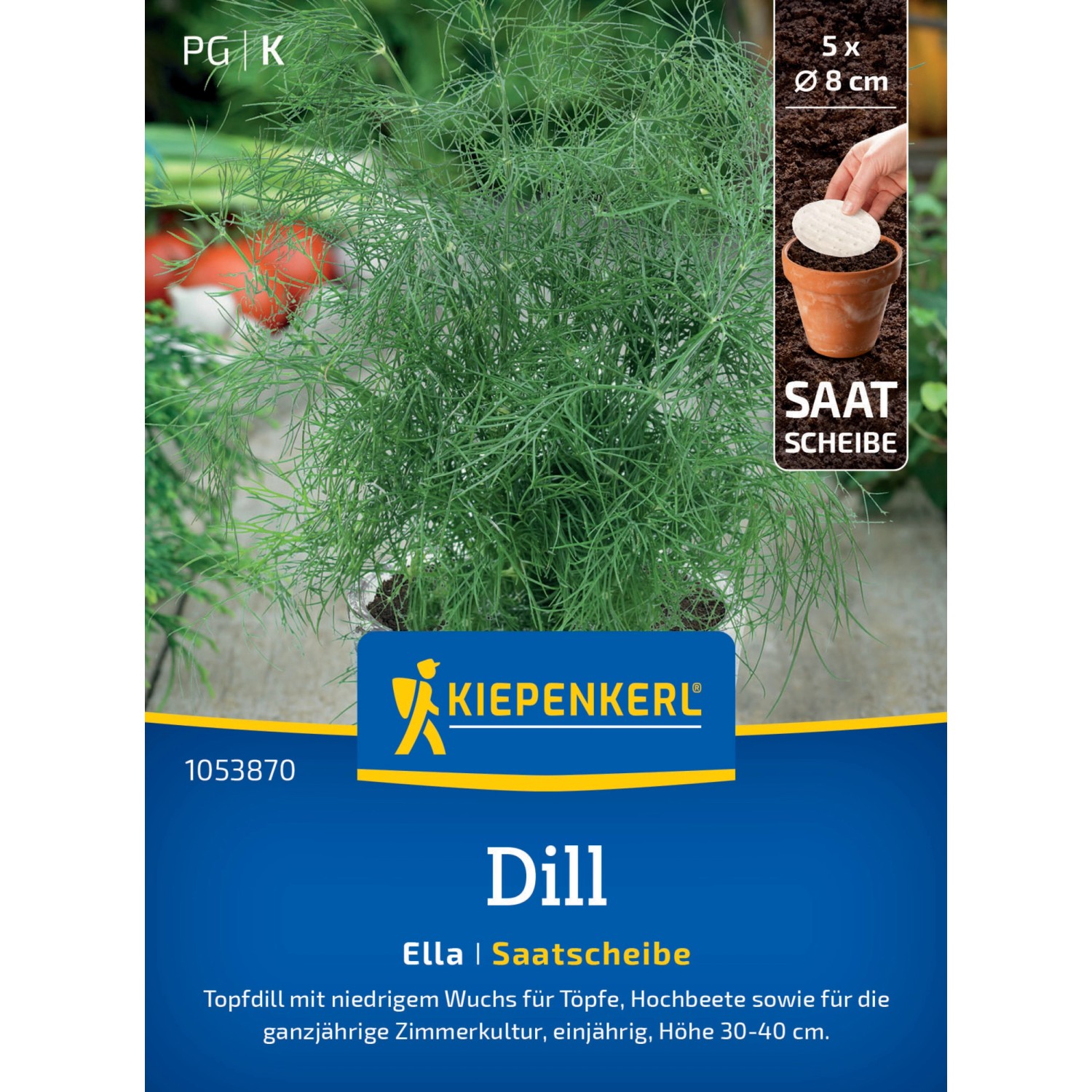Kiepenkerl Topf-Dill Ella Saatscheibe