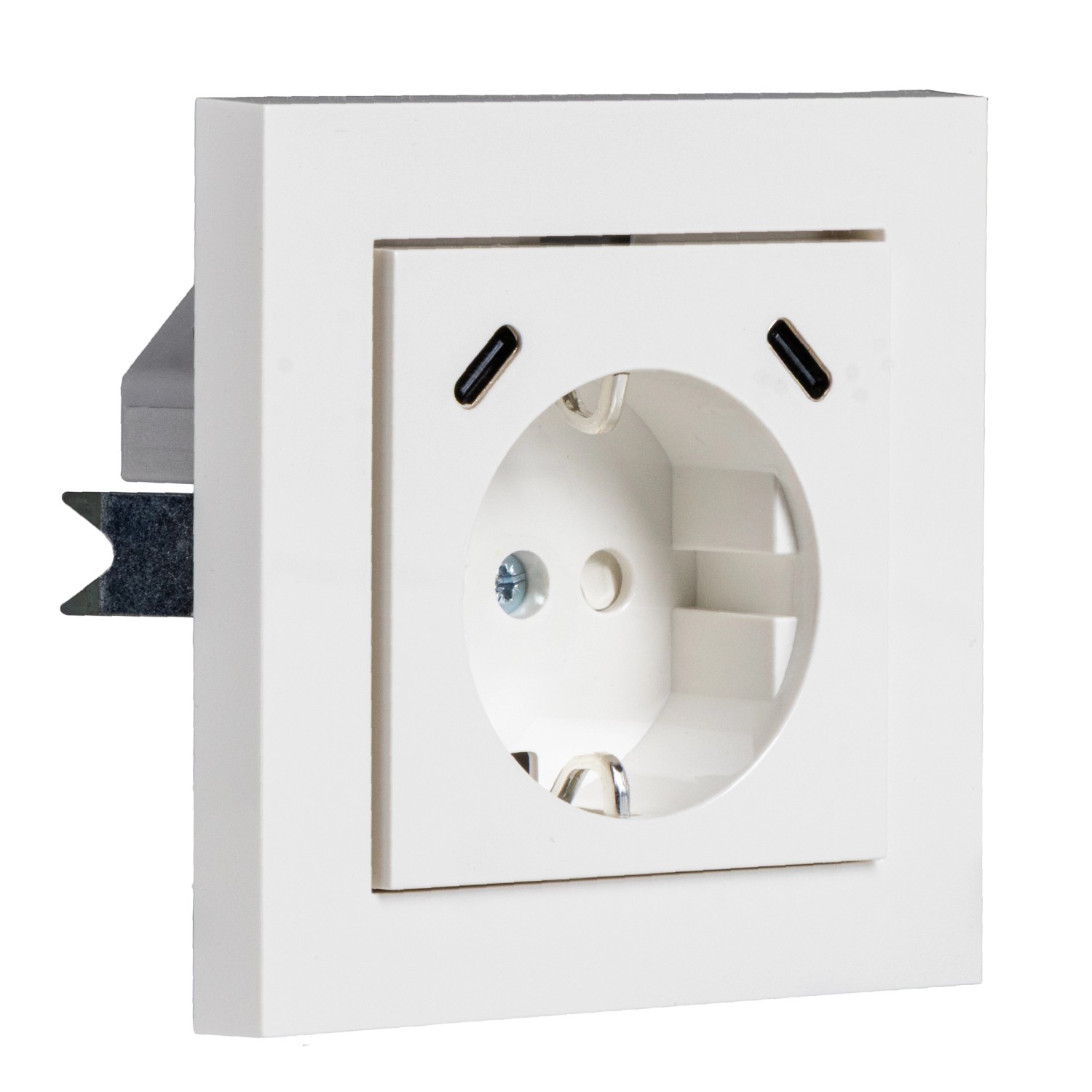 ProCharge Steckdose 2xUSB C markenkompatibel Weiß