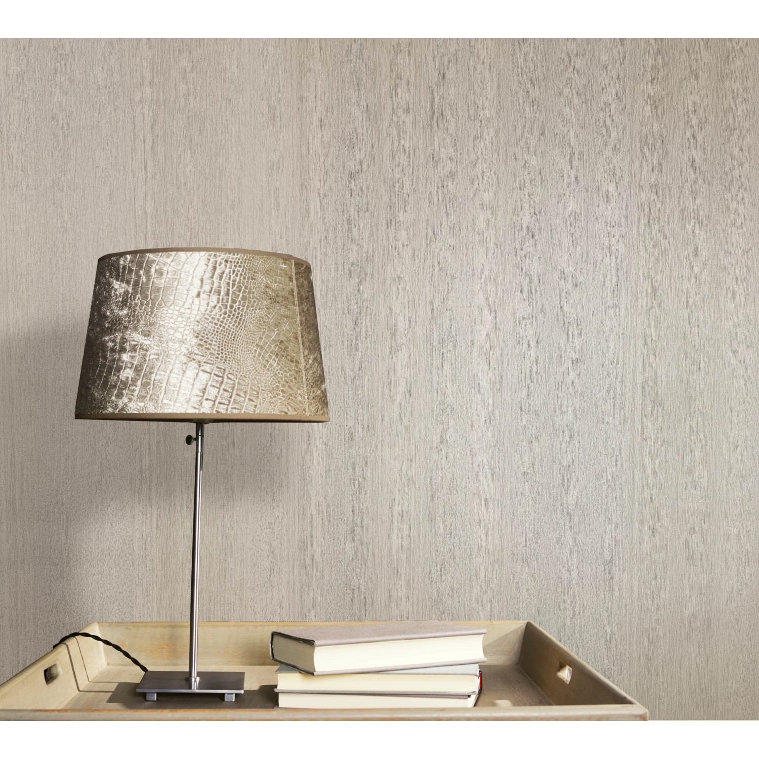 Marburg Vliestapete Vintage Deluxe Streifen Struktur Pearl FSC®