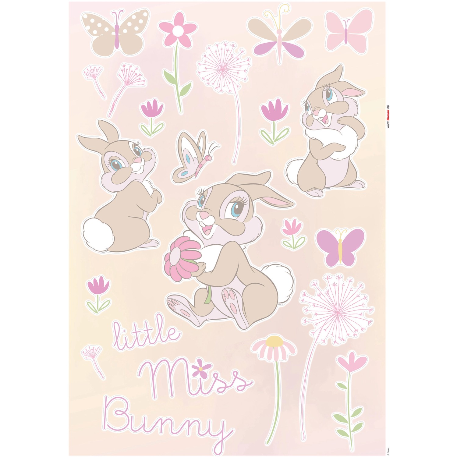 Komar Deko-Sticker Little Bunny 50 x 70 cm
