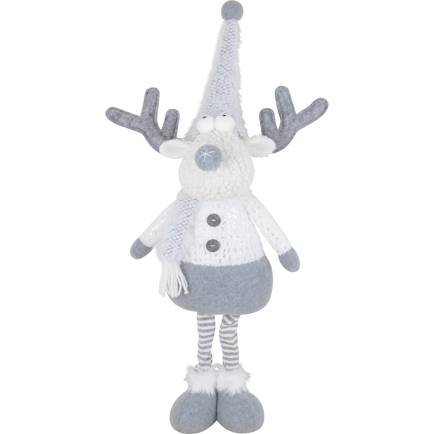 Deko-Rentier 20 cm x 9,5 cm x 64 cm Weiß-Grau