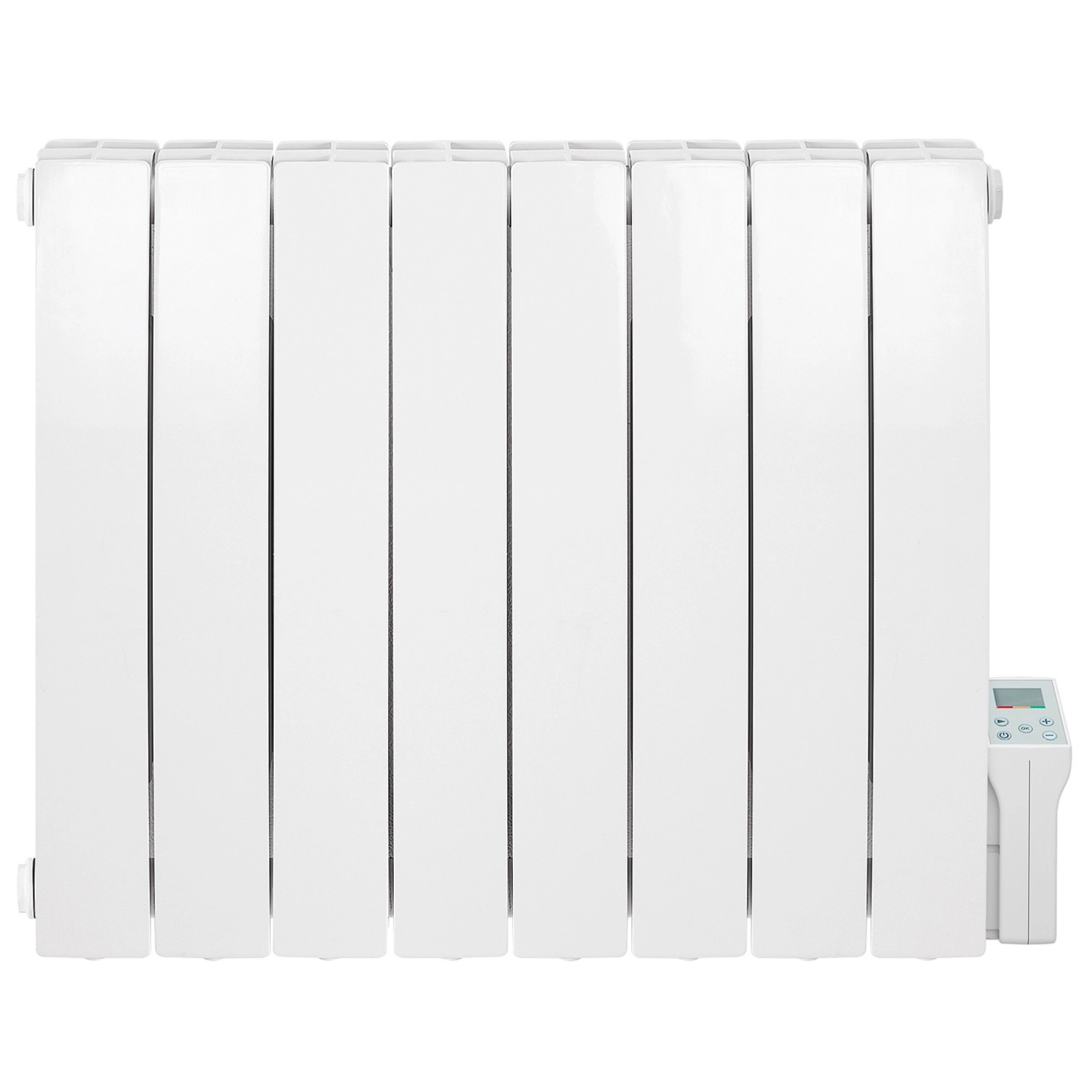 Ximax Elektrischer Heizkörper Kale gebogen Aluminium 57x64 cm 1500 Watt Weiß