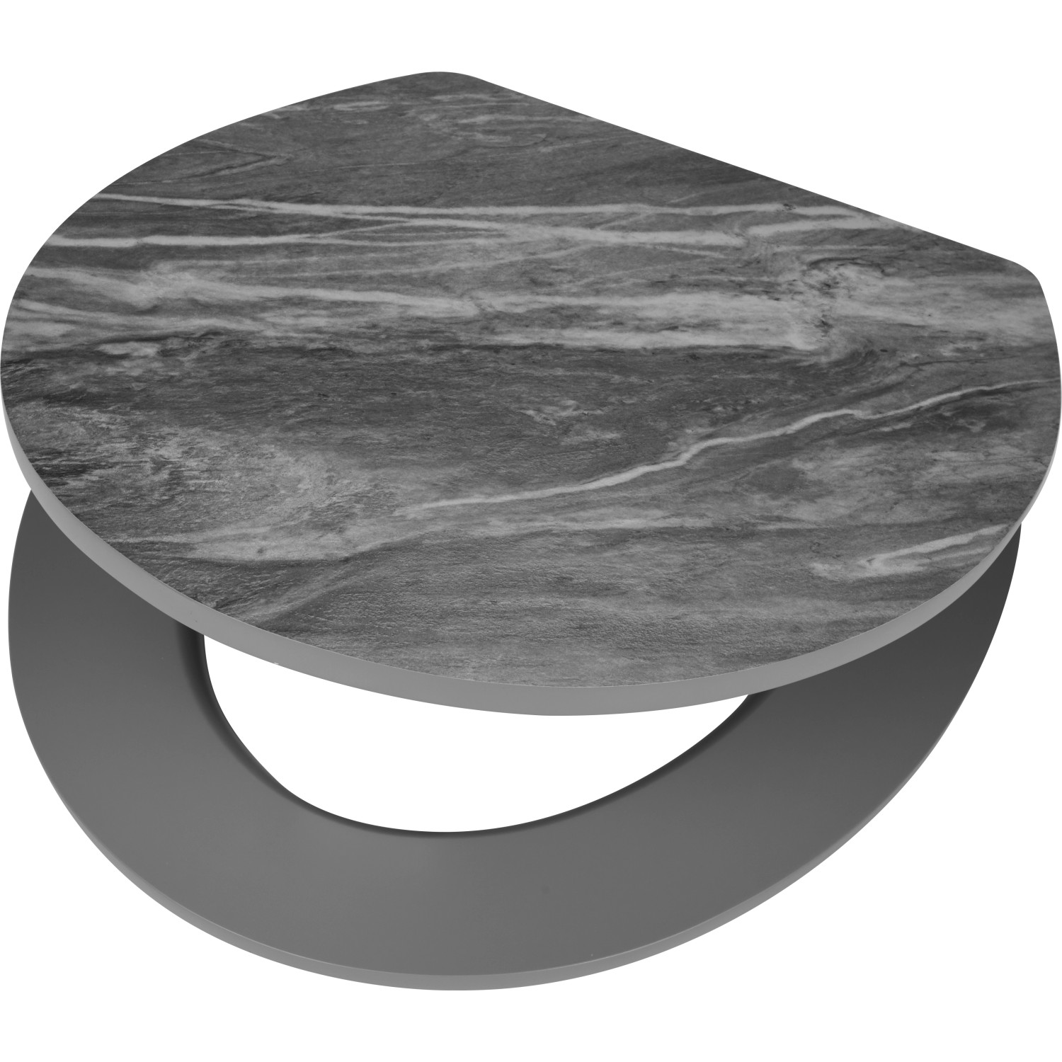 baliv WC-Sitz Vouga mit Absenkautomatik MDF Holzkern Marmoroptik