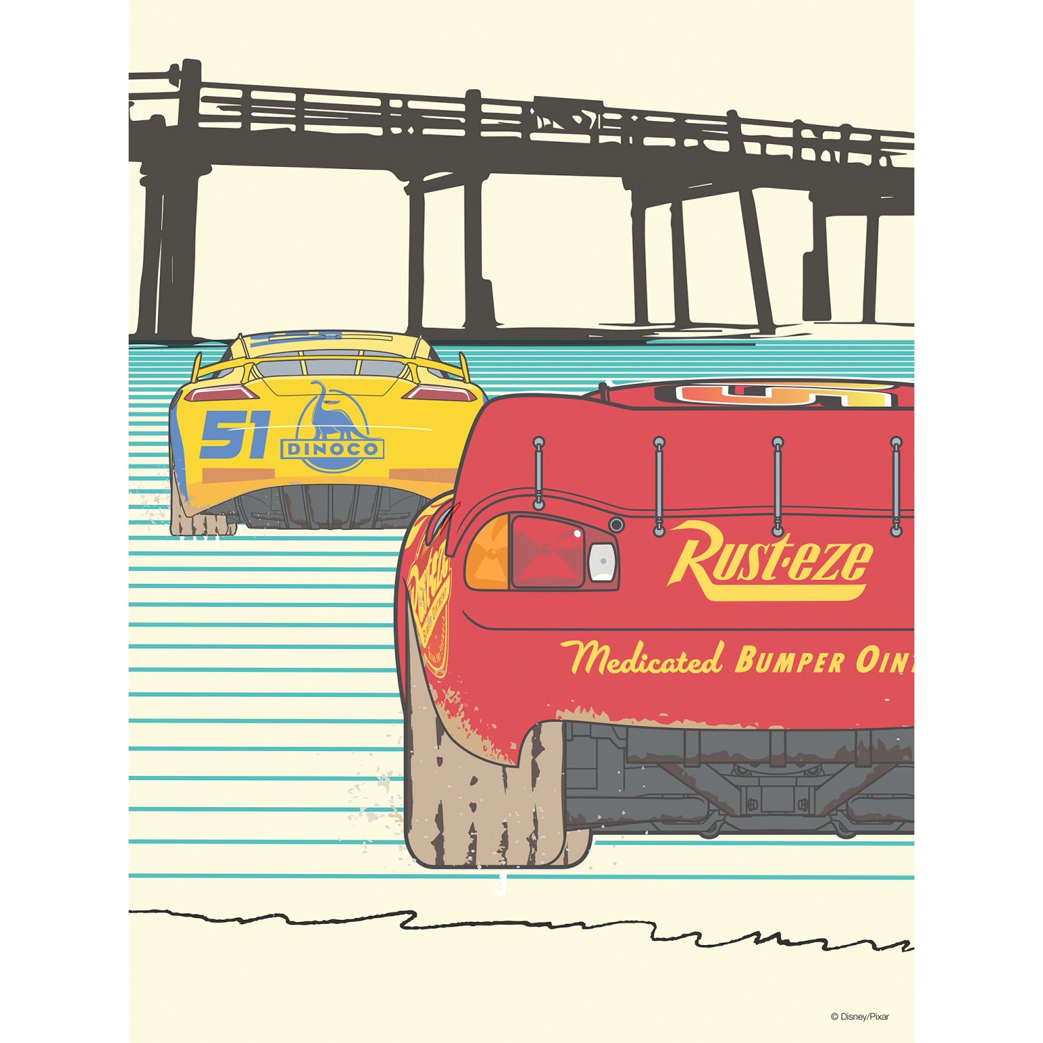 Komar Wandbild Cars Strong Together 30 x 40 cm gerollt