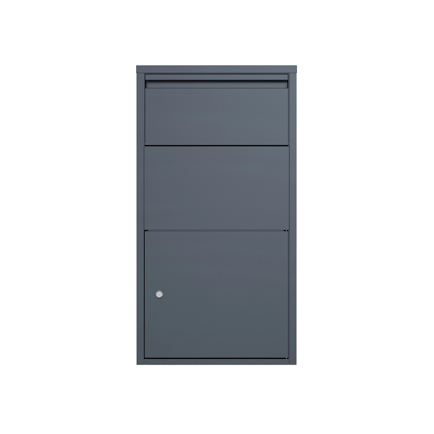 Westmann Briefkasten Pollux mit Paketbox Freistehend 22 x 44 x 82 cm Anthrazit