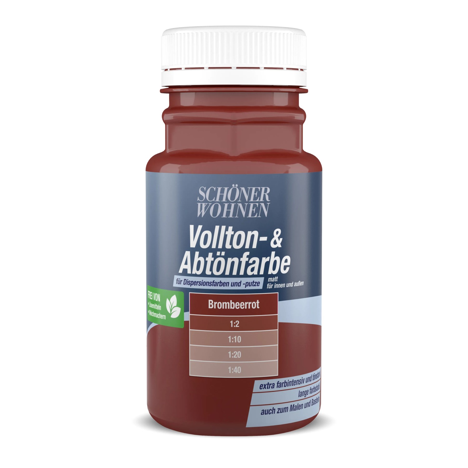 Schöner Wohnen Voll- und Abtönfarbe Brombeerrot 125 ml