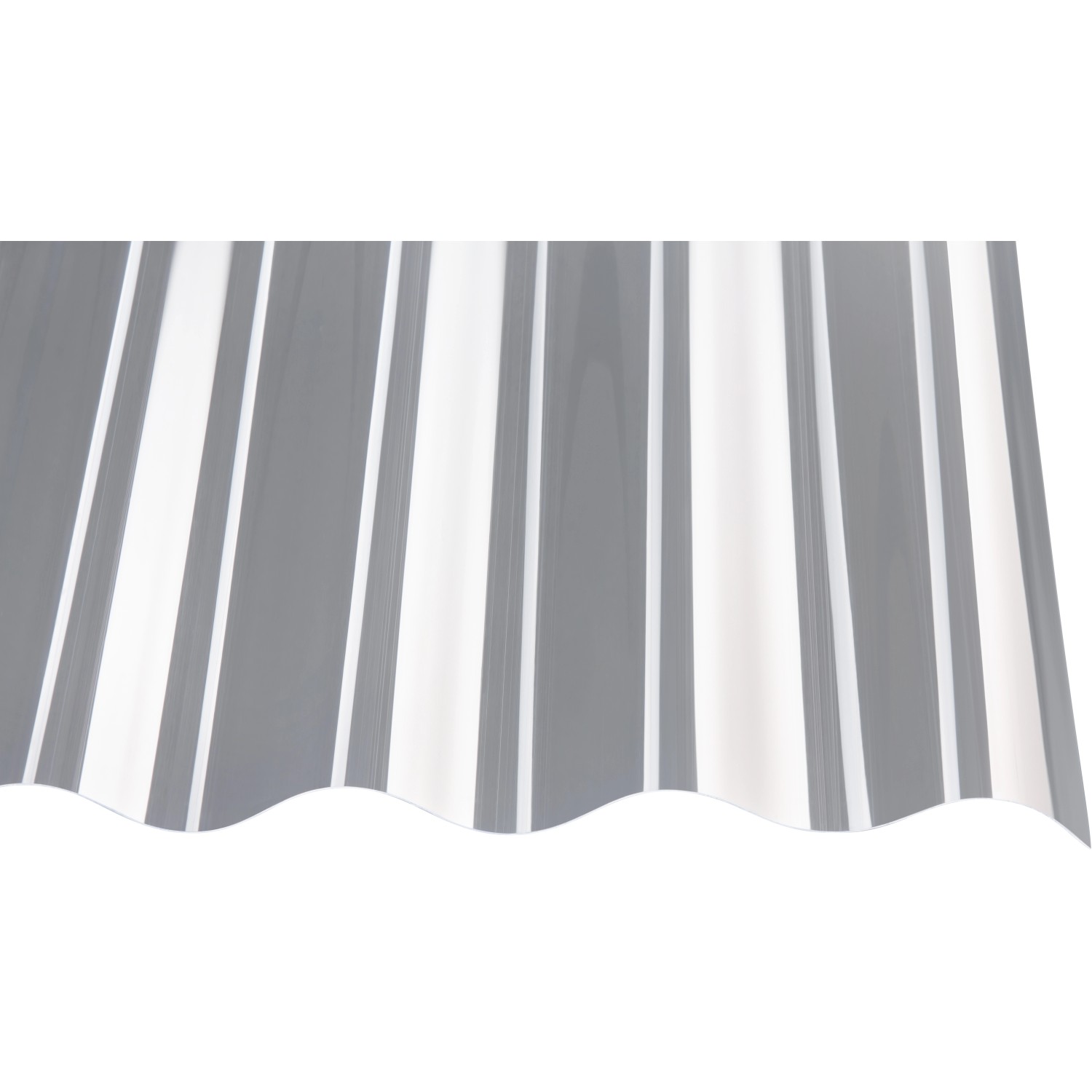 PVC-Profilplatte 1,1 mm P8 130/30 Klar 1250 mm x 1000 mm