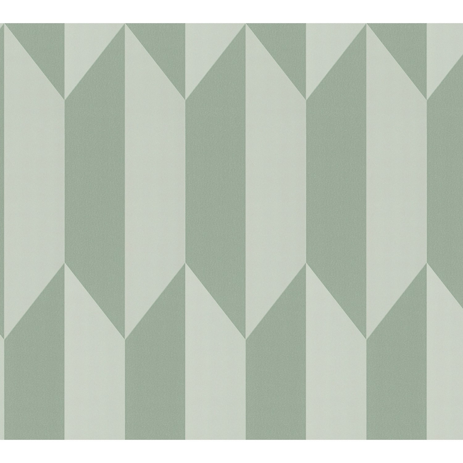 AS Creation Vliestapete Grafik 3D-Effekt 10,05 m x 0,53 m Grün FSC®