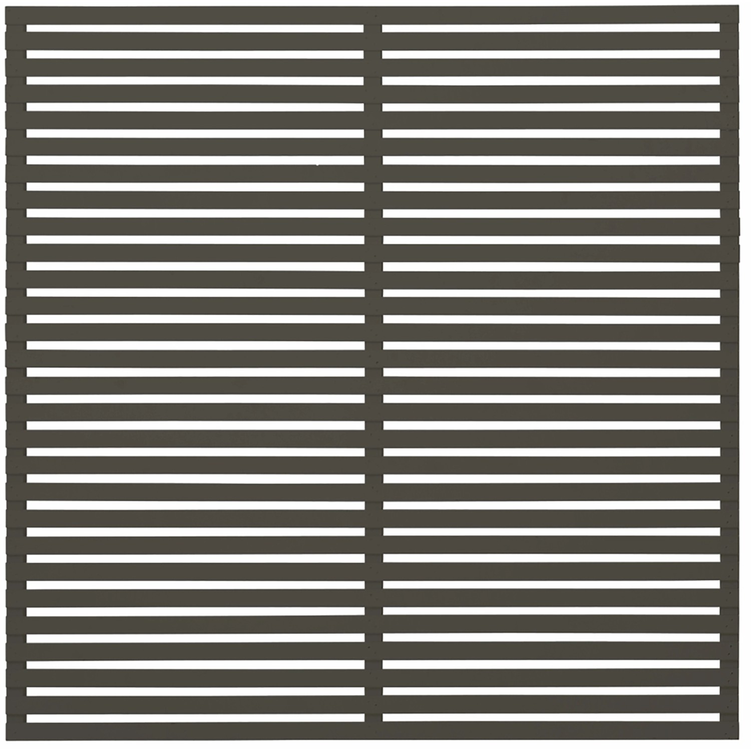 Plus Holz Sichtschutzzaun Tokyo Nadelholz Umbragrau 180 cm x 180 cm