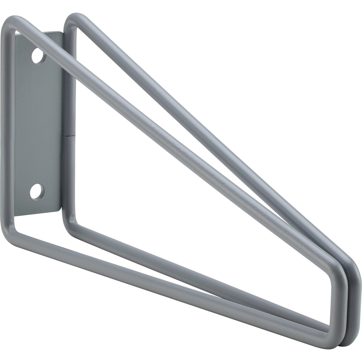 Metall-Konsole Prisma 10 cm x 21,6 cm Alugrau