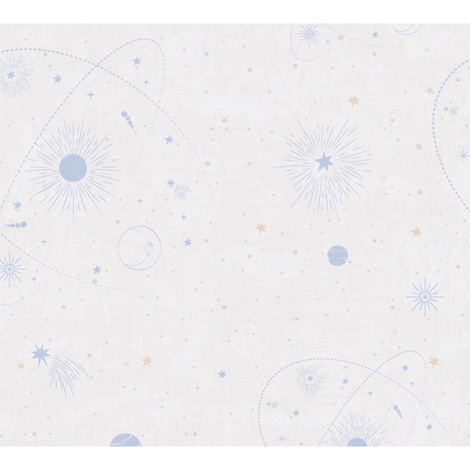 A.S. Creation Vliestapete Weltall 10,05 m x 0,53 m Beige-Blau FSC®