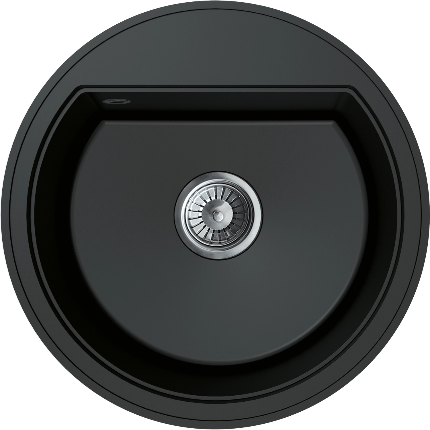 Miló Einbauspüle Granitverbundstoff Olli 51 Schwarz
