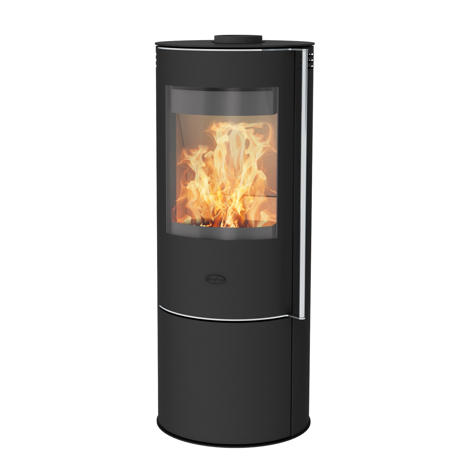 Fireplace Isola Kaminofen Stahl Schwarz 6 kW mit Automatik