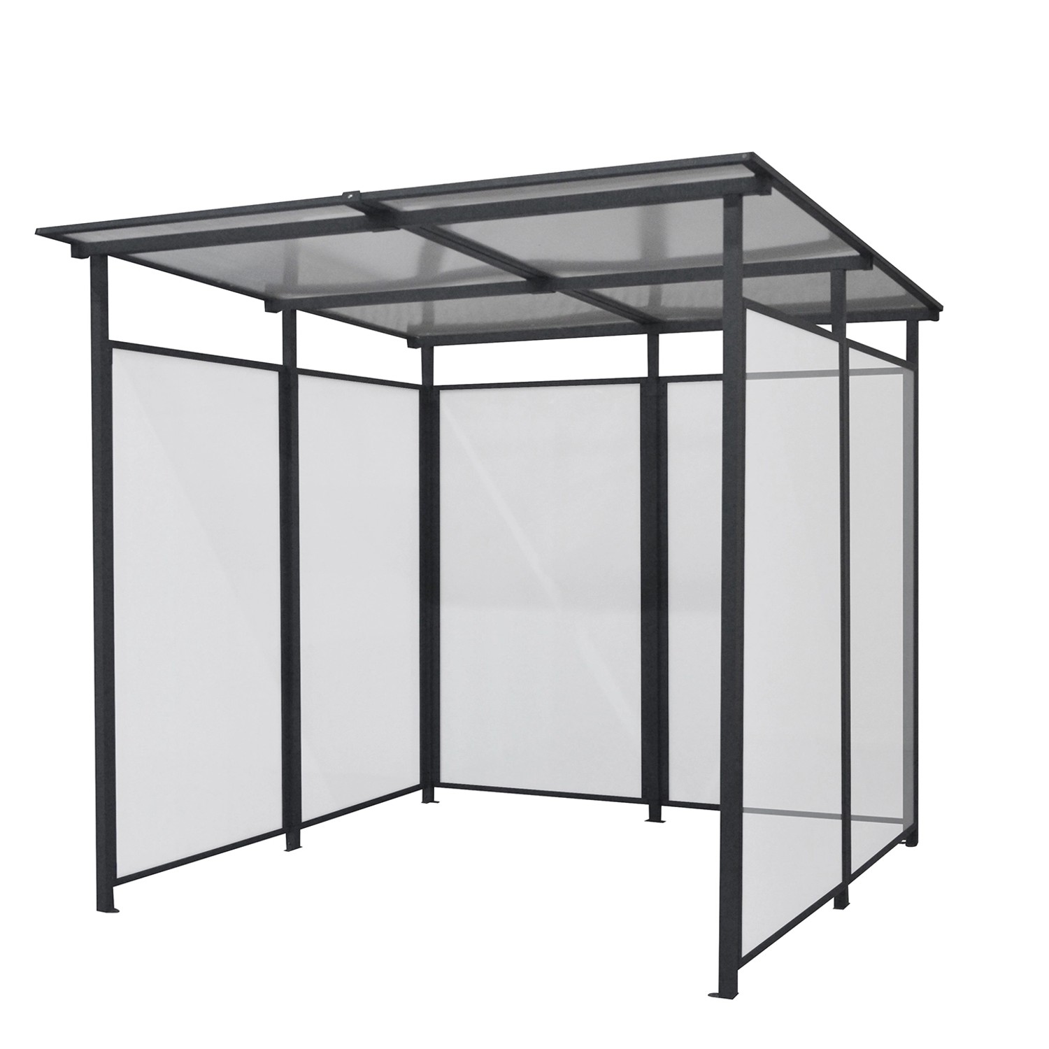 Floraworld Multifunktionsunterstand Bus Vorderseite Offen 212 x 227 x 223 cm