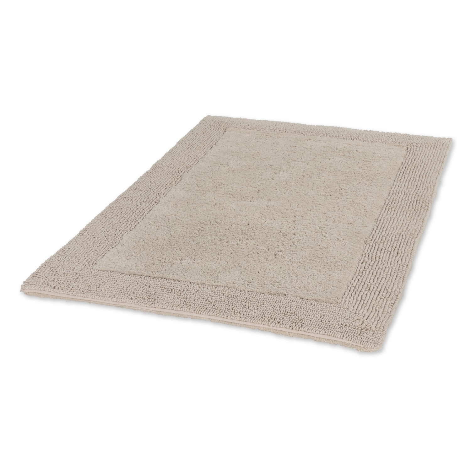 Schöner Wohnen Badteppich Bahamas 67 cm x 110 cm Bordüre Beige