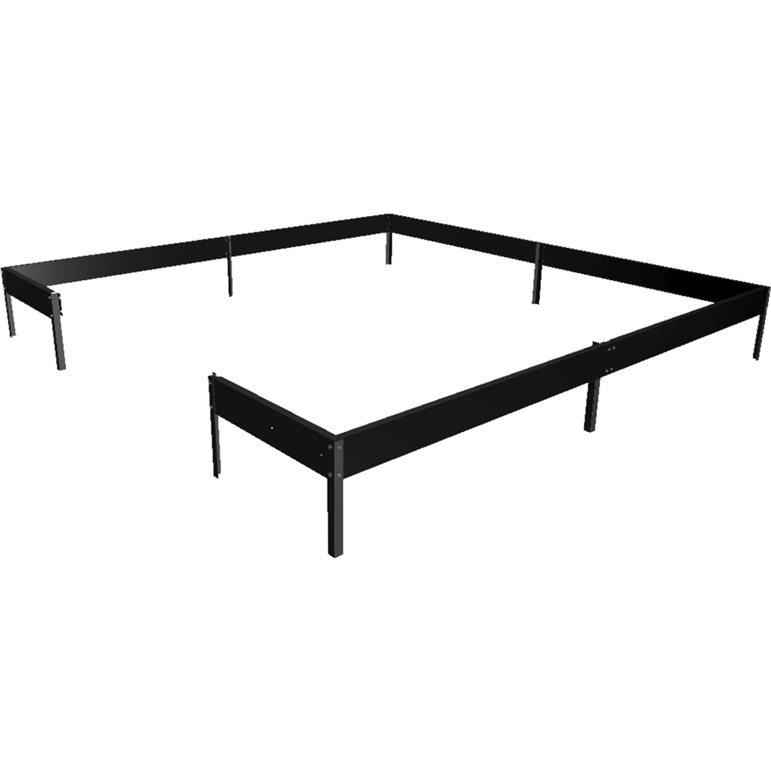 Halls Fundamentrahmen für das Gewächshaus Qube+ 88 Schwarz