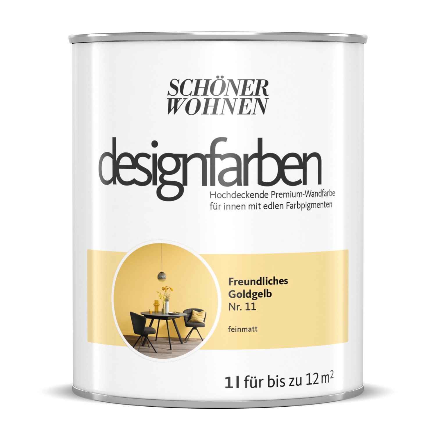 Schöner Wohnen Designfarben Freundliches Goldgelb 1 l