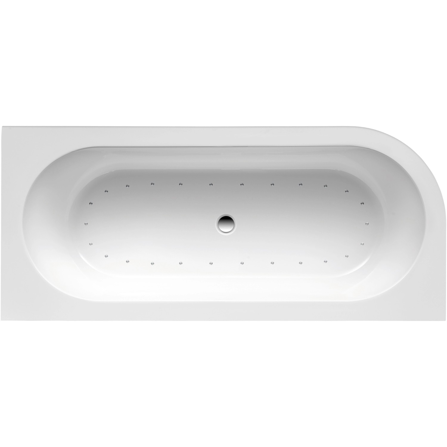 Ottofond Whirlpool Links Modena Corner Komfort-Silentsystem 178 cm x 78 cm Weiß