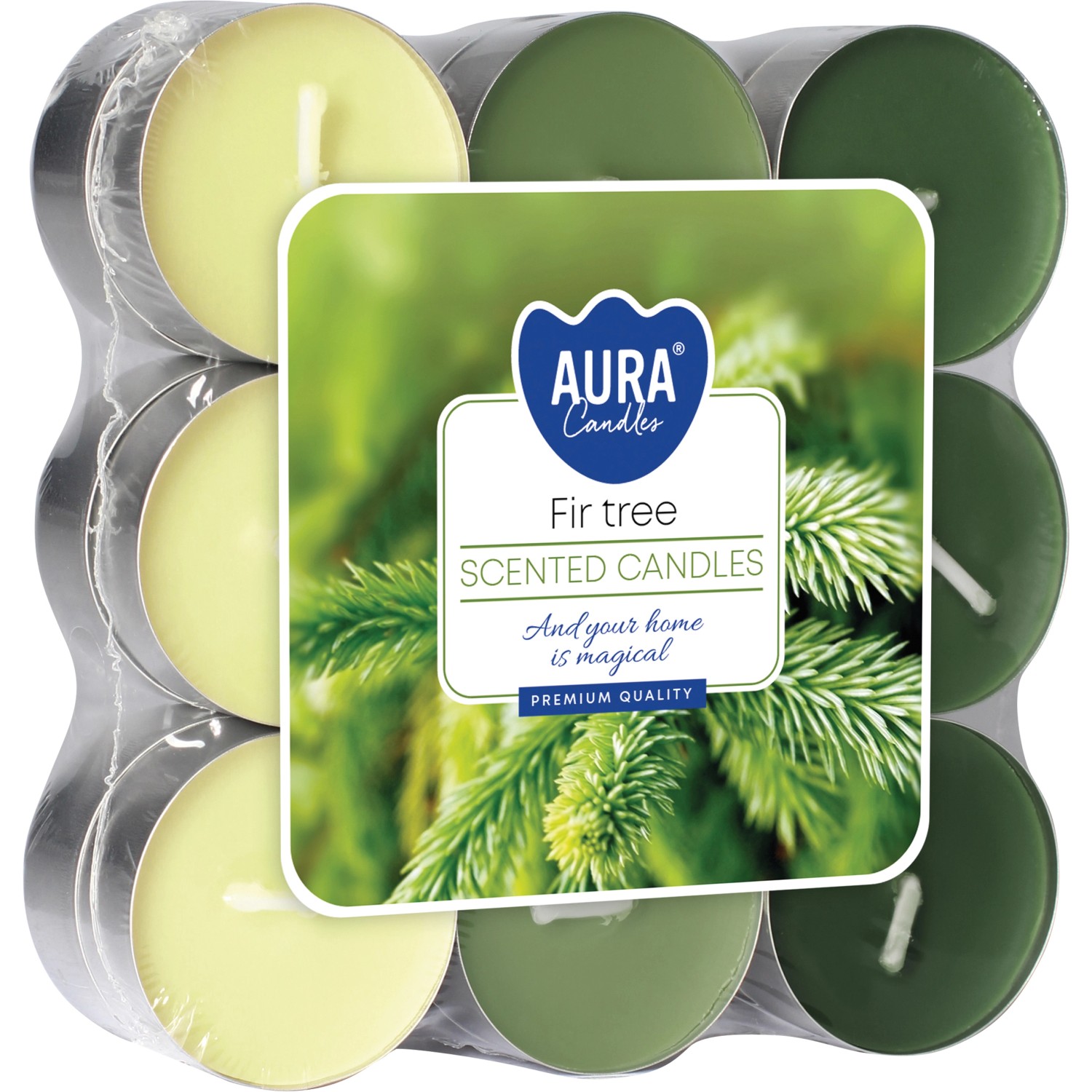 Duftkerzen Tanne Ø 3,9 cm 18 Stück