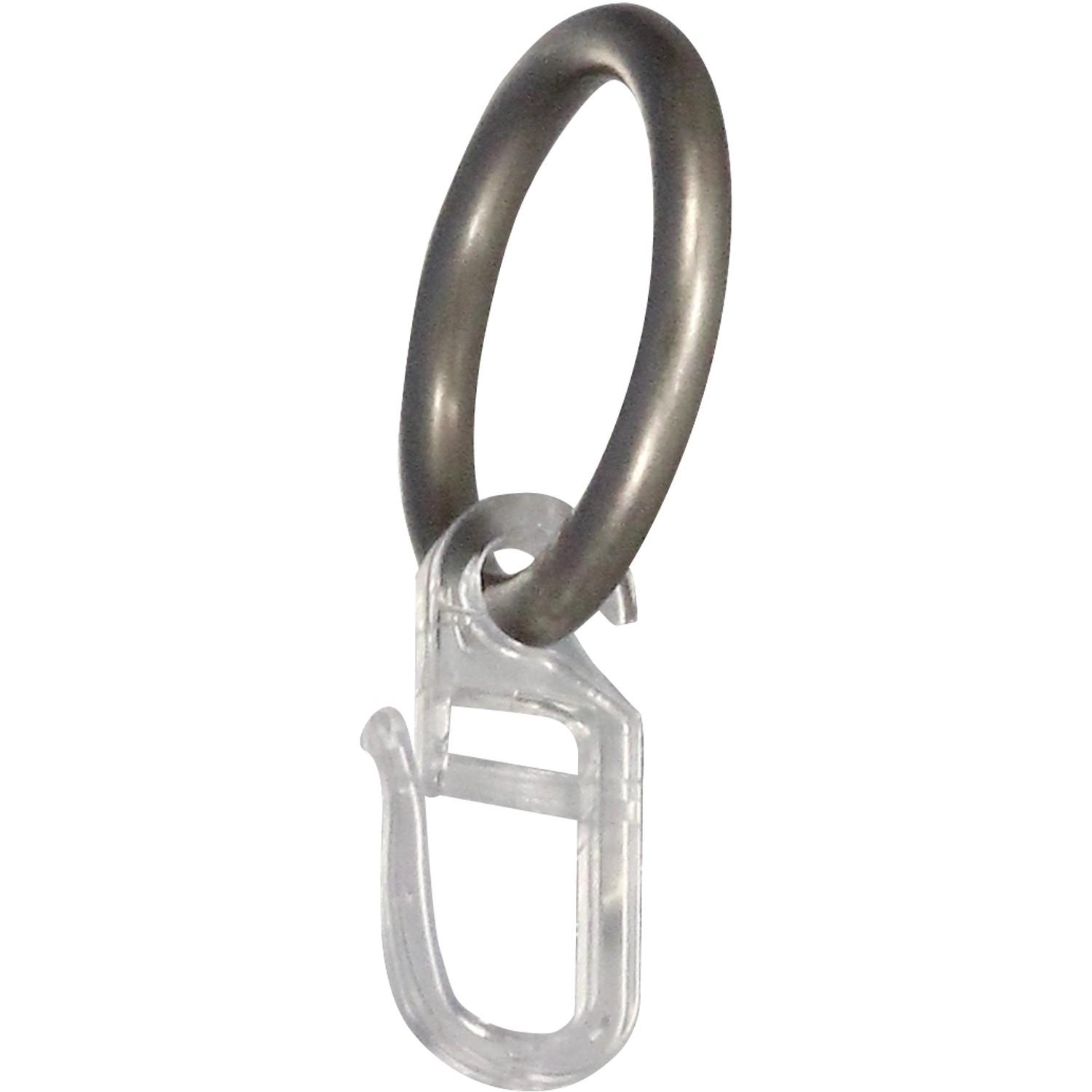 Mydeco Gardinen-Ringe Edelstahl-Optik Ø 3,3 cm für Ø 1,6 cm Gardinenstangen