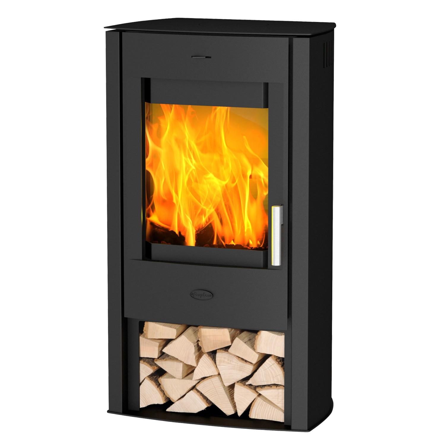 Fireplace Tuvalu Kaminofen Stahl Schwarz 6 kW