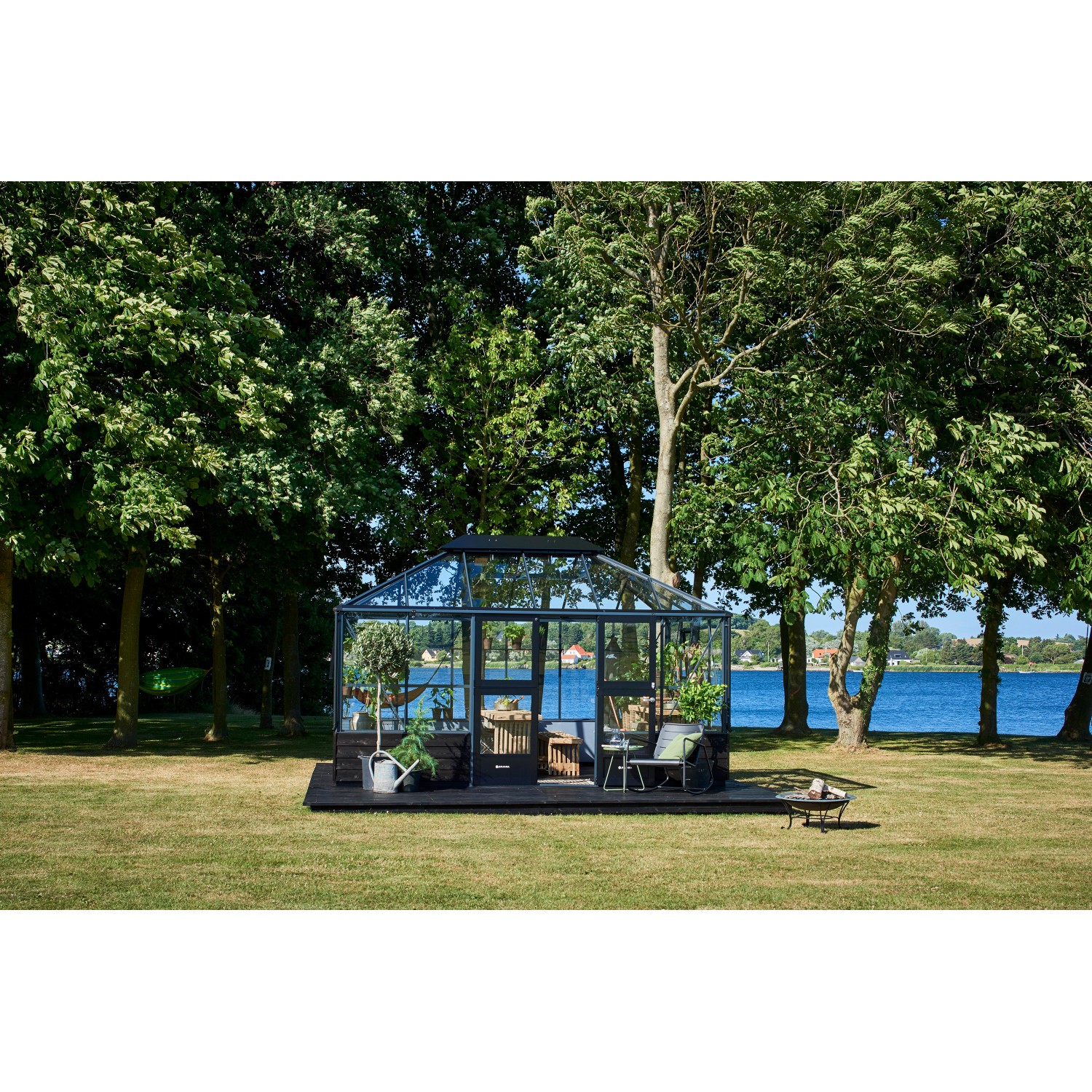 Juliana Gewächshaus Grand Oase Mauer 13 Anthrazit 13 m²