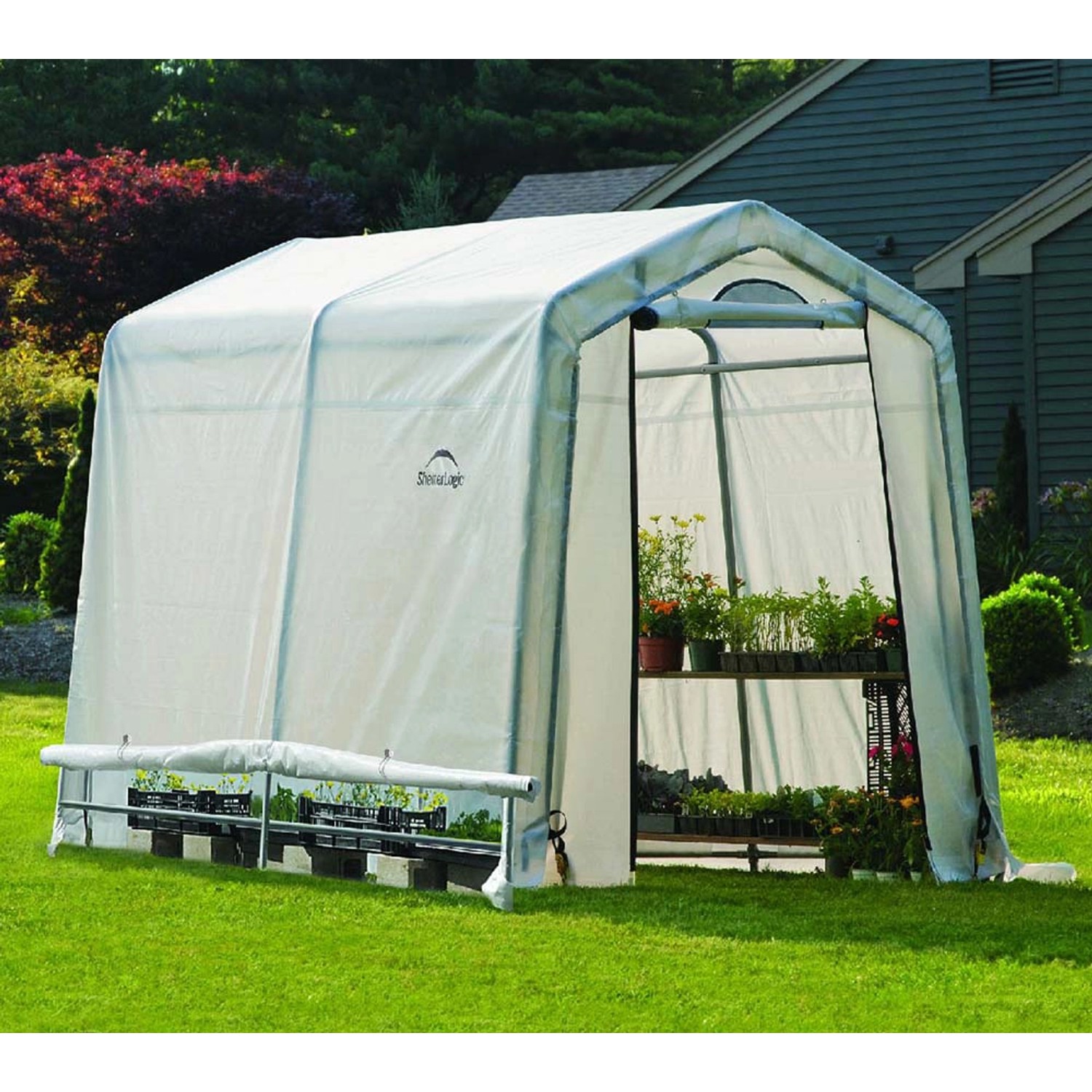 ShelterLogic Gewächshaus Weiß 4,32 m²