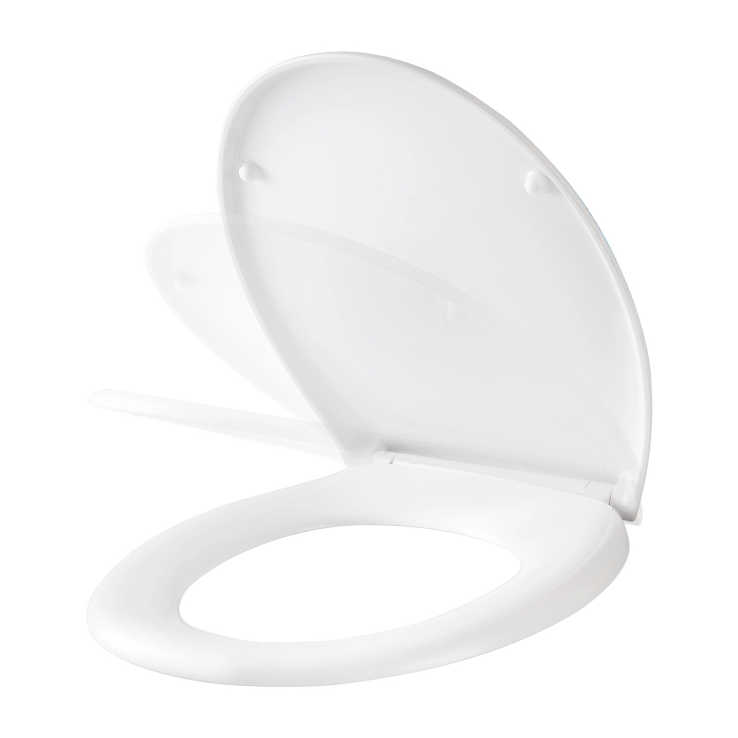 Sanfino Duroplast WC-Sitz Curvo mit Absenkautomatik abnehmbar & antibakteriell